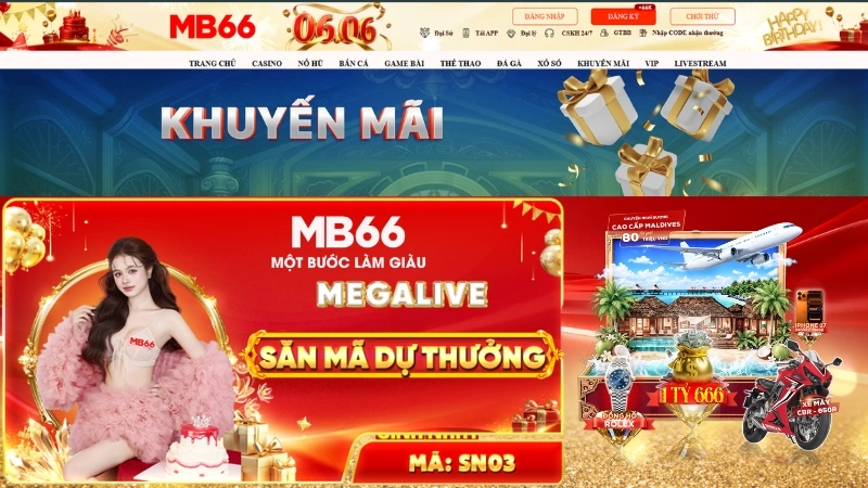 Khuyến Mãi MB66 – Ưu Đãi Thành Viên Và Điều Kiện Nhận