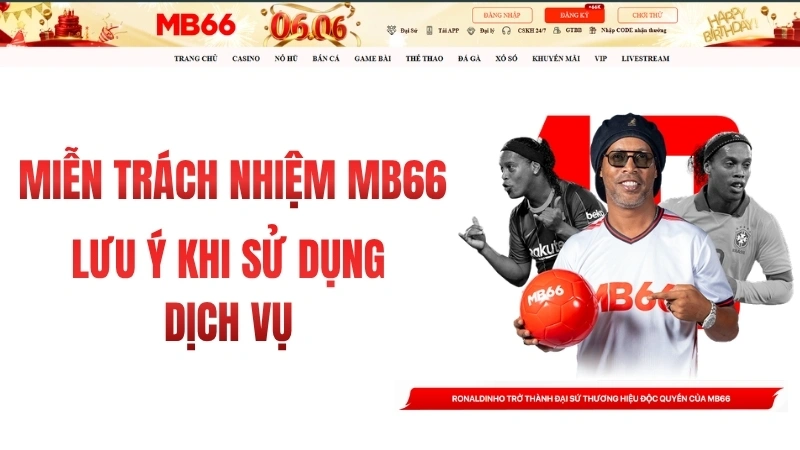 Miễn Trách Nhiệm MB66 – Lưu Ý Khi Sử Dụng Thông Tin